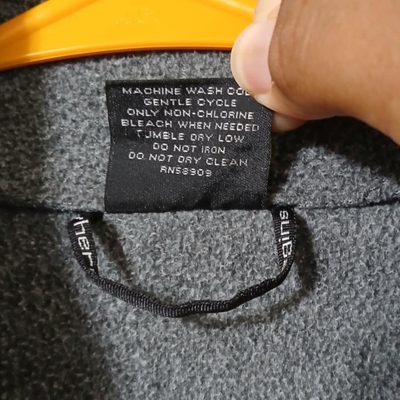 Solaris Men Sweater Gray Size L Fleece Mock Neck Zip Pockets Full Zip - Picture 3 of 8